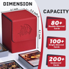 ZLCA Emperor Dragon Deck Box (Red) 100+ Cards Magnetic Case | PokeTCG