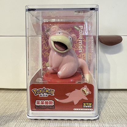 Original Pokemon Anime Action Figure Blind Box 6pcs/set Adorable Doll With Acrylic Display Case Pikachu Psyduck Dragonite Gengar