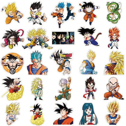 Dragon Ball Z Stickers Pack of 10 Assorted Anime Stickers | PokeTCG
