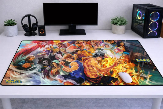 One Piece "Luffy Manga Chronicles" XXL Gaming Mousepad – 24" x 12" Aesthetic Desk Mat- Poketcg.in