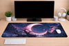 Aesthetic "Sakura Night" XXL Gaming Mousepad – 24" x 12" Lo-Fi Landscape Desk Mat - Poketcg.in