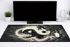 Aesthetic "Twin Dragons" Yin Yang XXL Gaming Mousepad – 24" x 12" Celestial Balance Desk Mat - Poketcg.in