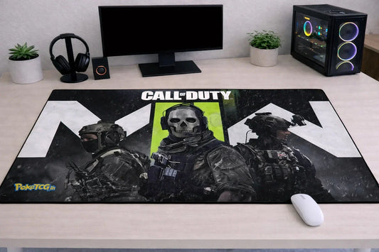 Call of Duty: Modern Warfare "Ghost & Task Force 141" XXL Gaming Mousepad – 24" x 12" Tactical Desk Mat- Poketcg.in