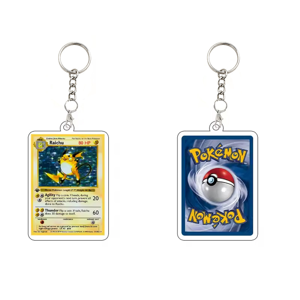 Pokémon Trading Card Acrylic Keychain Collectible for Fans
