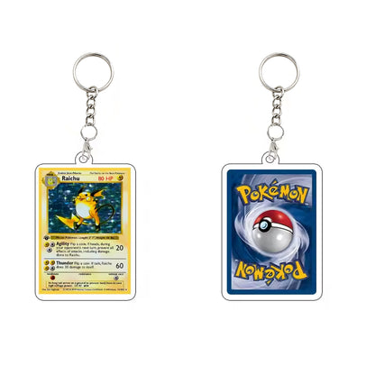 Pokémon Trading Card Acrylic Keychain Collectible for Fans