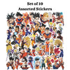 Dragon Ball Z Stickers Pack of 10 Assorted Anime Stickers | PokeTCG