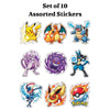Assorted Pokémon Stickers Pack | Get 10 Random Pokémon Character Stickers