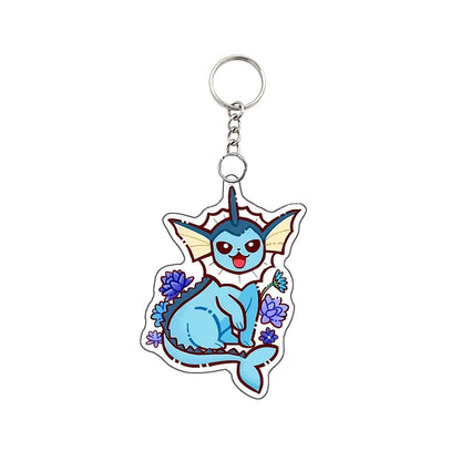 Pokémon Vaporeon Acrylic Keychain – Cute Collectible Anime Keyring