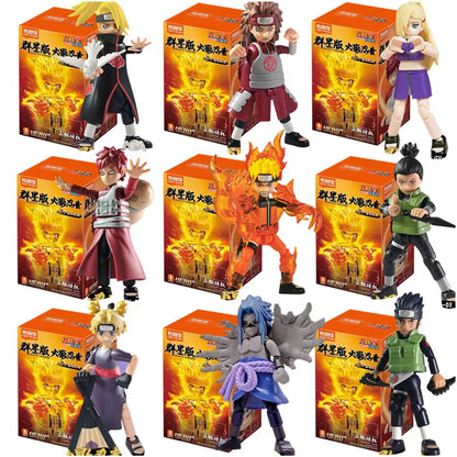 Blokees Naruto GV-03 Blind Box Set of 9 Assembled Action Figures Model Toys Collection