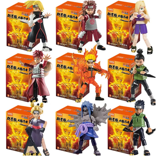 Blokees Naruto GV-03 Blind Box Set of 9 Assembled Action Figures Model Toys Collection