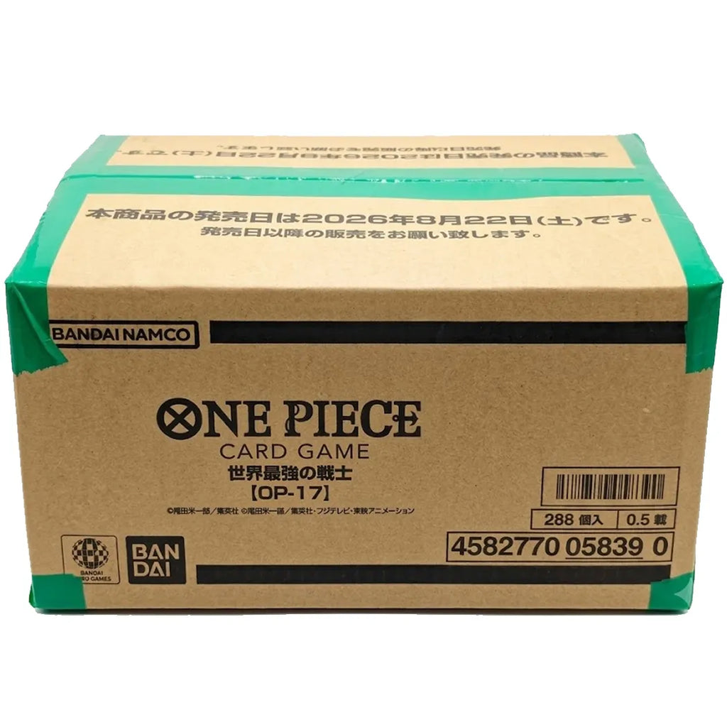 One Piece OP-17 The World’s Strongest Warriors – Japanese Booster Box Sealed Case