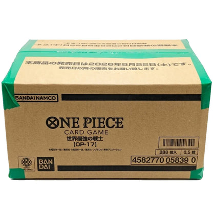 One Piece OP-17 The World’s Strongest Warriors – Japanese Booster Box Sealed Case