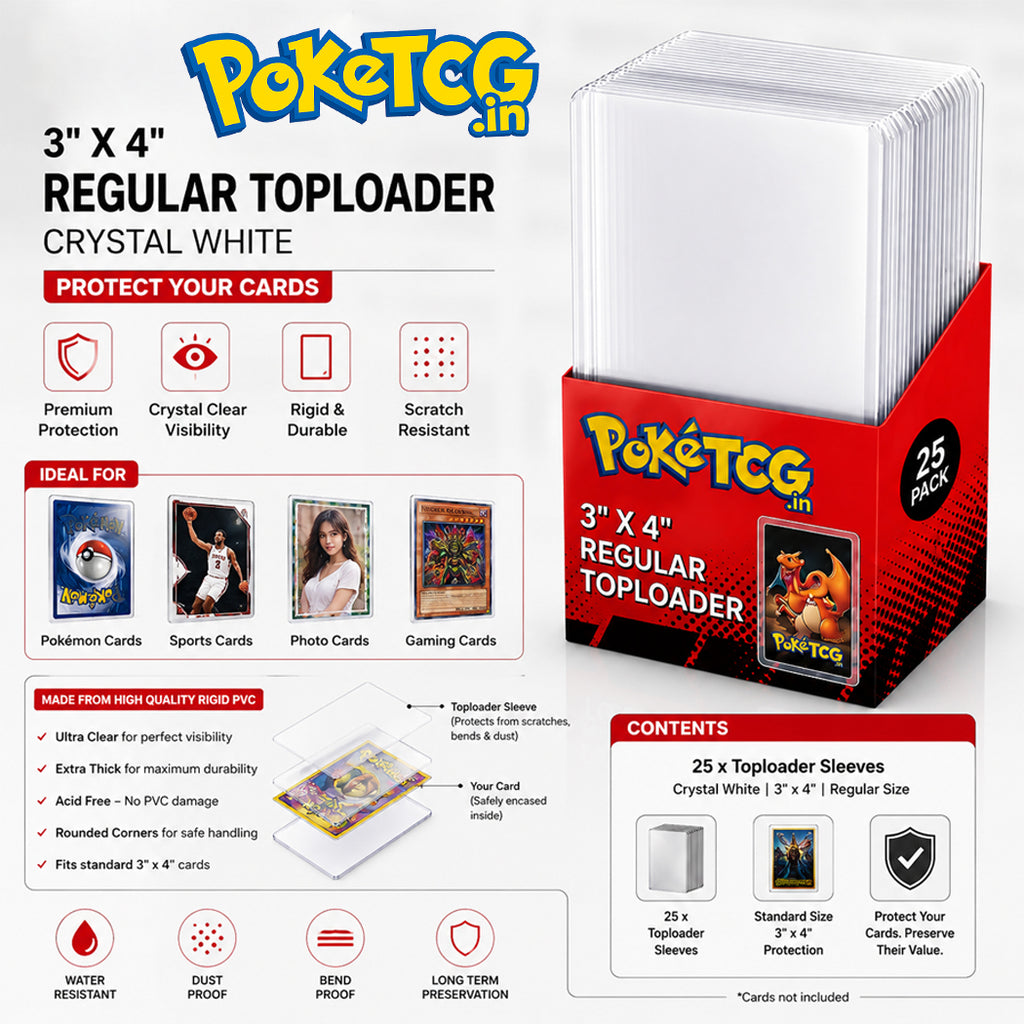 Premium Card Top Loaders (35PT) – Hard Plastic Card Protectors (Pack of 25)