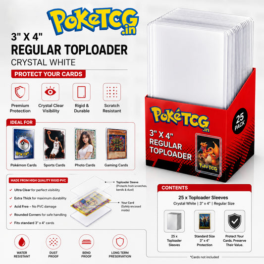 Premium Card Top Loaders (35PT) – Hard Plastic Card Protectors (Pack of 25)