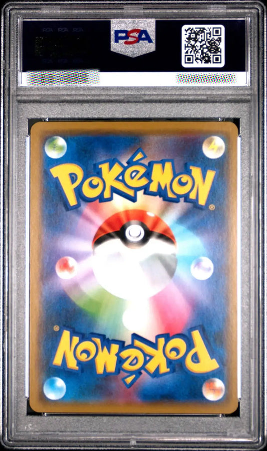 Pokémon trading card in a protective case with FSA certification label.
