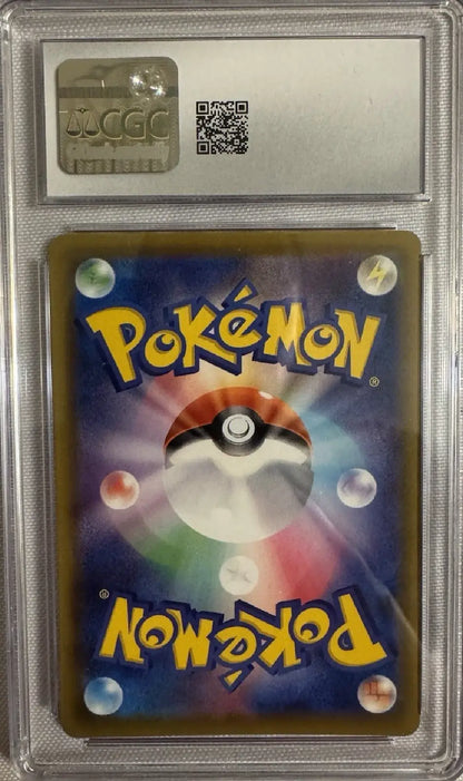 Pokémon trading card in a protective case with a CGC logo
