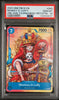 Trading card featuring Monkey D. Luffy from One Piece with a grading label on top.