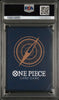 One Piece card game packaging with a logo and branding on a dark background