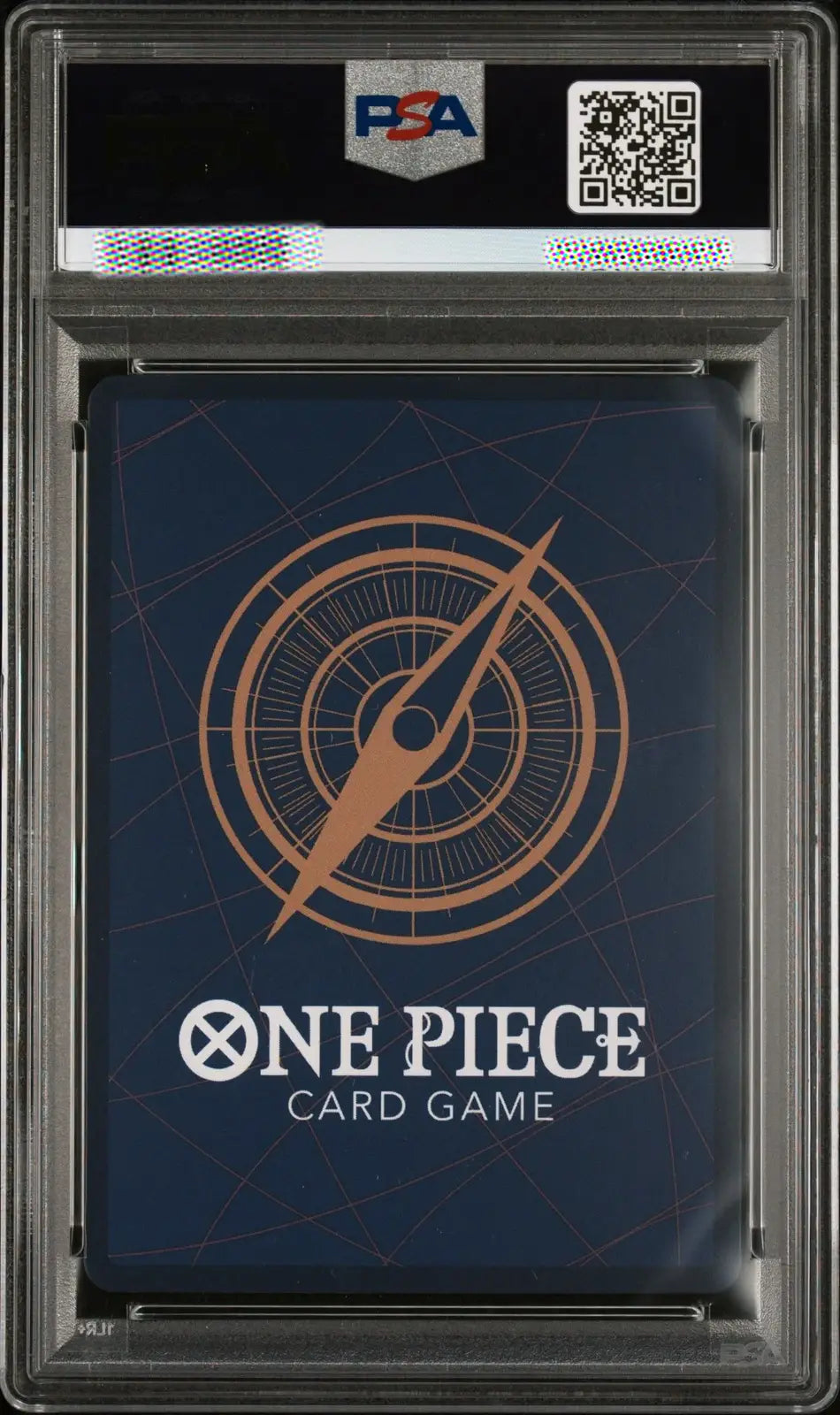 One Piece card game packaging with a logo and branding on a dark background