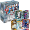 Topps Chrome UEFA Club Competitions trading card pack with player cards displayed.