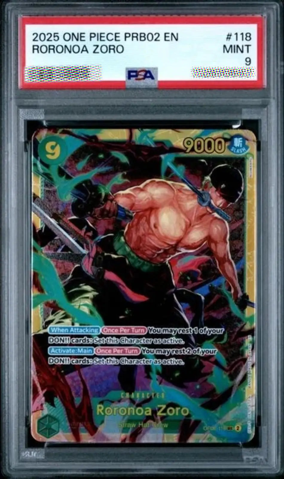 2025 One Piece PRB02 EN OP06-118 Graded Card PSA 9