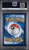Pokémon trading card in a PSA protective case with a blue background