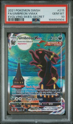 Pokemon 2021 Umbreon VMAX 215/203 Alt Art Secret Evolving Skies GEM MINT PSA 10  (English Version)