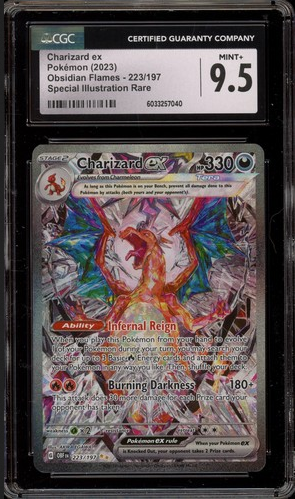 Pokemon Charizard ex Obsidian Flames Special Illustration Rare #223 CGC 9.5  (English Version)