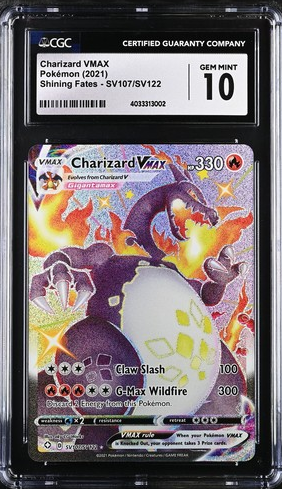 Charizard VMAX (2021) Shining Fates SV107/SV122 | CGC 10  (English Version)