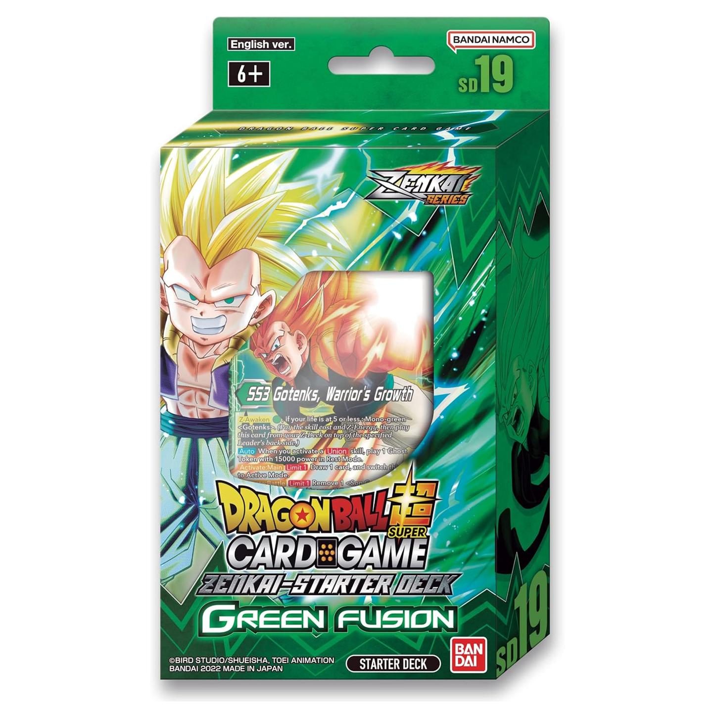 Bandai | Dragon Ball Super CG: Zenkai Series Starter Deck (SD19) – Green Fusion | Card Game | Ages 6+ | 1 Player