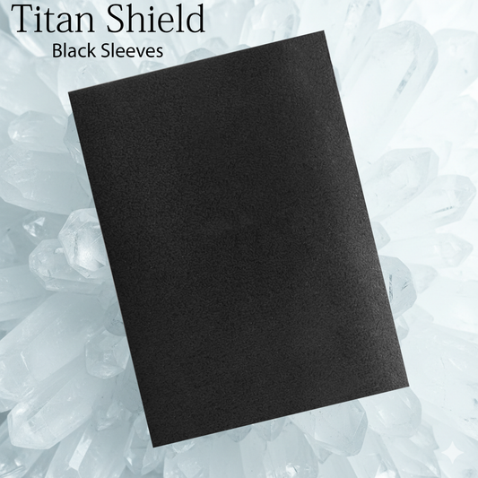 TitanShield (1 Sleeves, Black) Compatible with Standard Sized Board Games, MTG Magic The Gathering, Pokemon, Lorcana and Trading Cards 2.5" x 3.5" 66x91mm