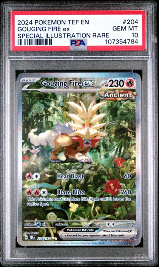 PSA 10 Pokemon Gouging Fire EX #204 Temporal ForcesPSA 10 Pokemon Gouging Fire EX #204 Temporal Forces  (English Version)