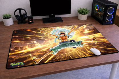 One Piece "Gear 5 Liberator" XXL Gaming Mousepad – 24" x 12" Aesthetic Desk Mat- Poketcg.in