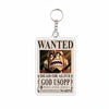 One Piece Wanted Poster Acrylic Keychain – Anime Pirate Bounty Keyring