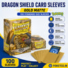 Dragon Shield Premium Gold Matte Dragon Shield Card "Single Sleeve" – Standard Size