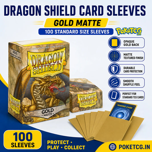 Dragon Shield Premium Gold Matte Dragon Shield Card "Single Sleeve" – Standard Size