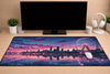 Aesthetic "Neon City Skyline" XXL Gaming Mousepad – 24" x 12" Lo-Fi Sunset Desk Mat - Poketcg.in