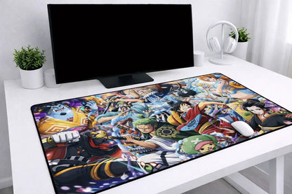 One Piece "Wano Country Alliance" XXL Gaming Mousepad – 24" x 12" Aesthetic Anime Desk Mat - Poketcg.in