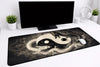 Aesthetic "Twin Dragons" Yin Yang XXL Gaming Mousepad – 24" x 12" Celestial Balance Desk Mat - Poketcg.in