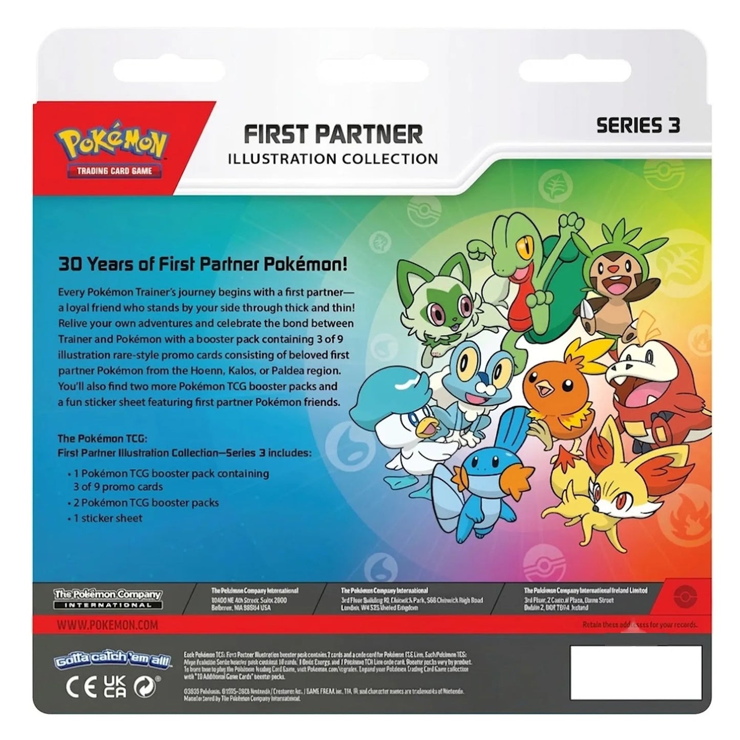 Pokémon First Partner Illustration Collection Series 3 Factory Sealed