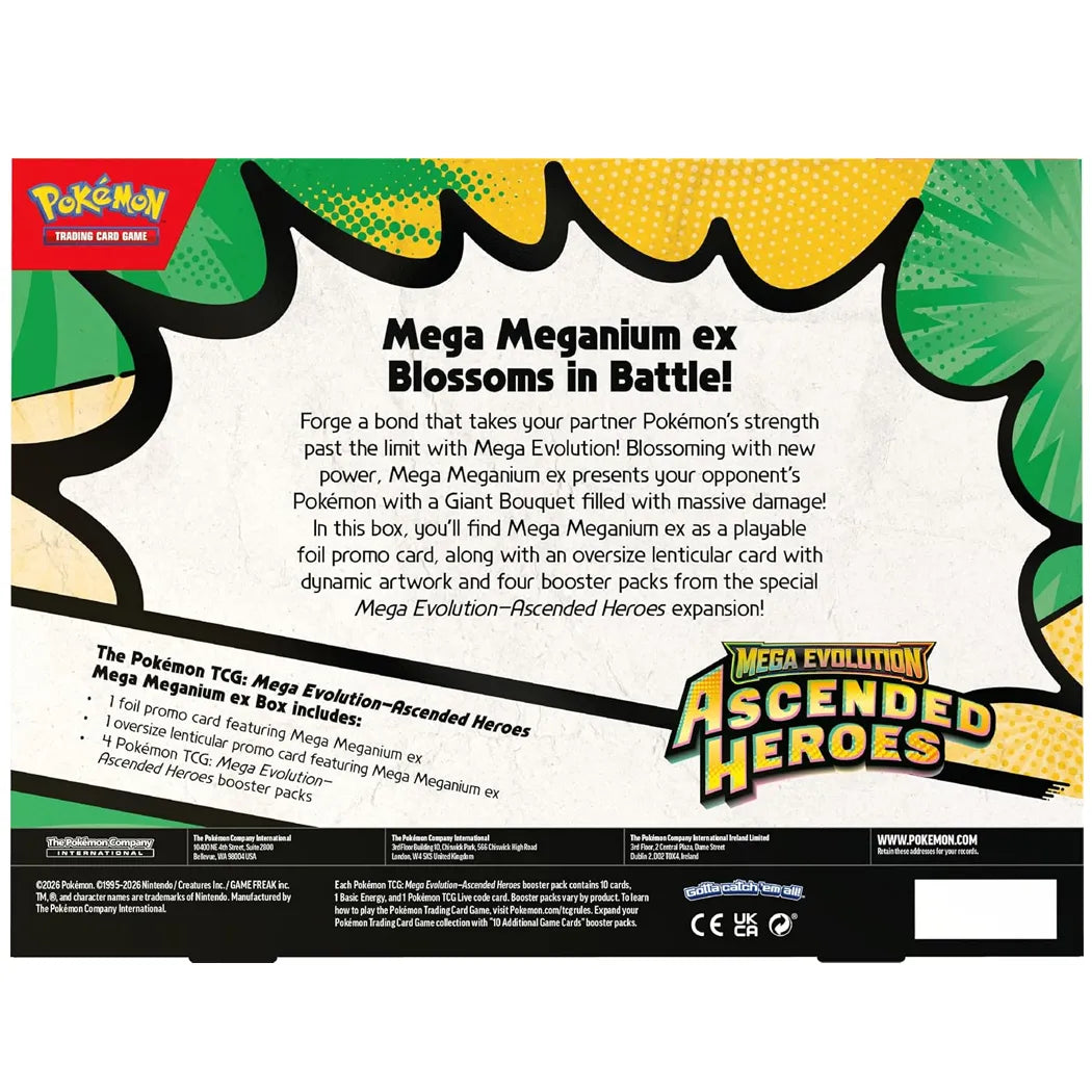 Pokémon TCG Mega Evolution: Ascended Heroes – Mega Meganium ex Premium Box