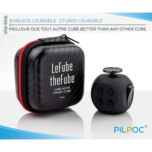 PILPOC theFube Fidget Cube – 6-Sided Stress Relief Infinity Cube for Kids & Adults