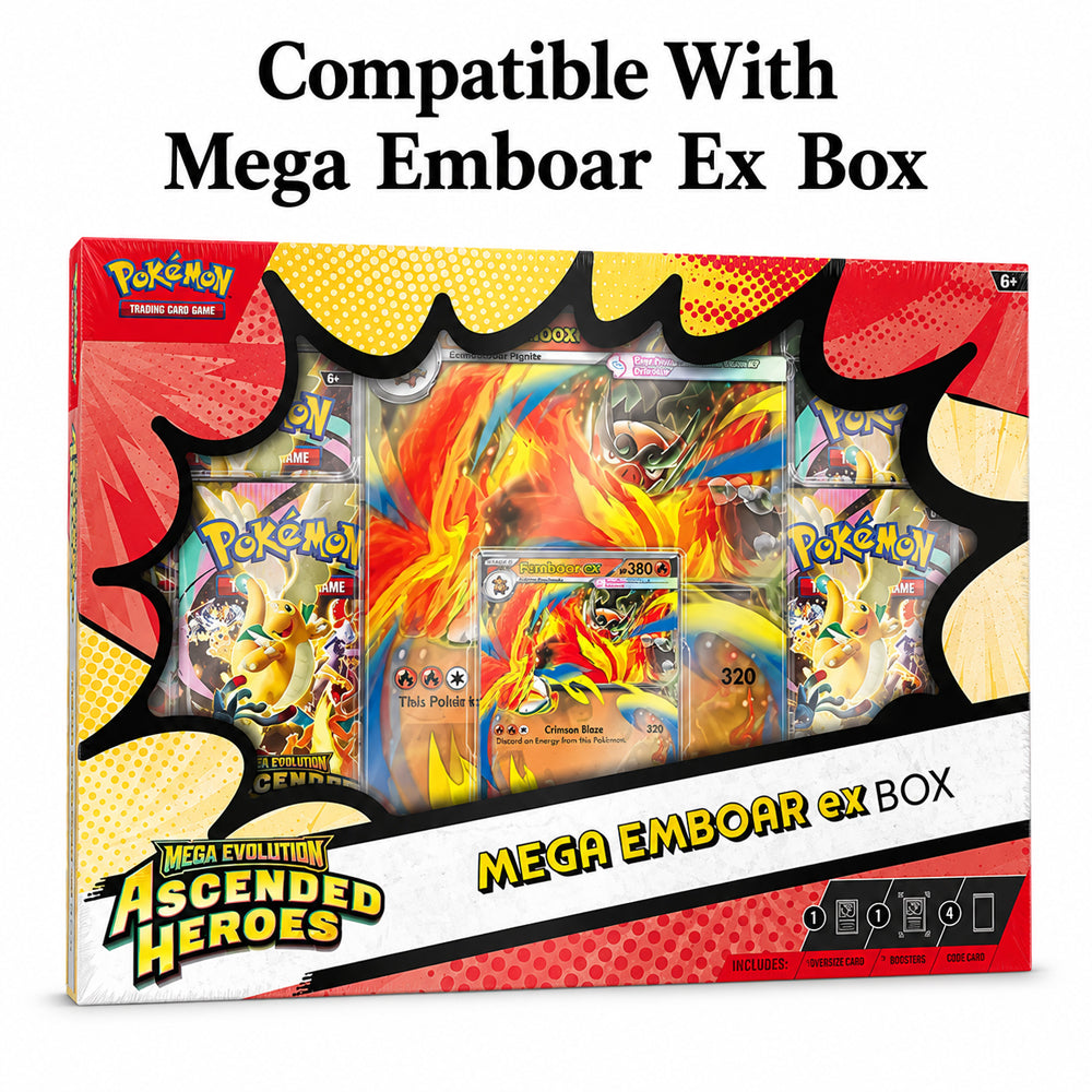 Acrylic Display Case for Pokémon Mega Emboar ex Premium Collection
