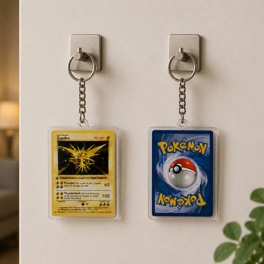 Pokémon Trading Card Acrylic Keychain Collectible for Fans