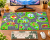 Gen-Z City Vibes Gaming Mouse Pad – Ultimate Urban Adventure Desk Mat