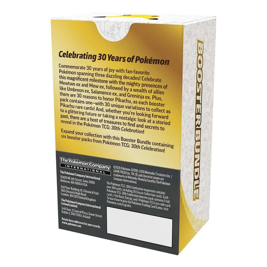 Pokémon TCG 30th Anniversary Booster Bundle – Sealed Collector Edition