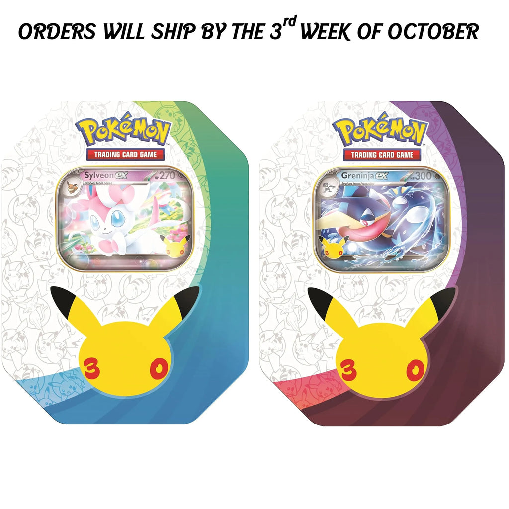 Pokémon TCG – 30th Celebration Random 1 Tin Collection