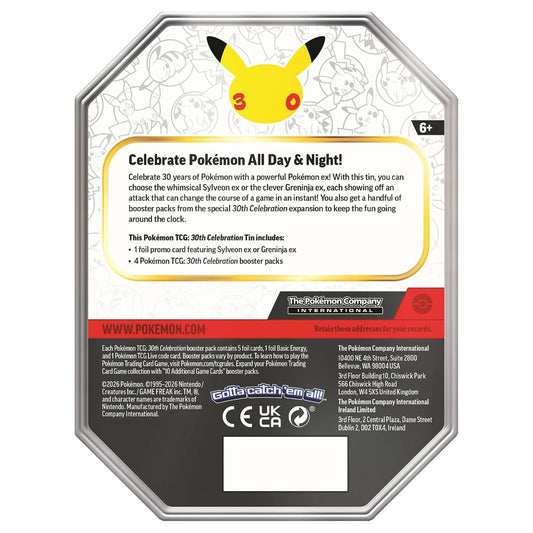 Pokémon TCG – 30th Celebration Random 1 Tin Collection