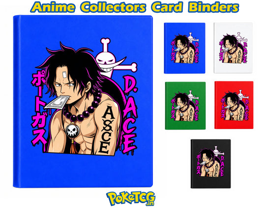 One Piece Red Anime Card Binder – Luffy & Shanks 9-Pocket Trading Card Album