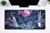Aesthetic "Sakura Falls" XXL Gaming Mousepad – 24" x 12" Lo-Fi Waterfall Desk Mat - Poketcg.in